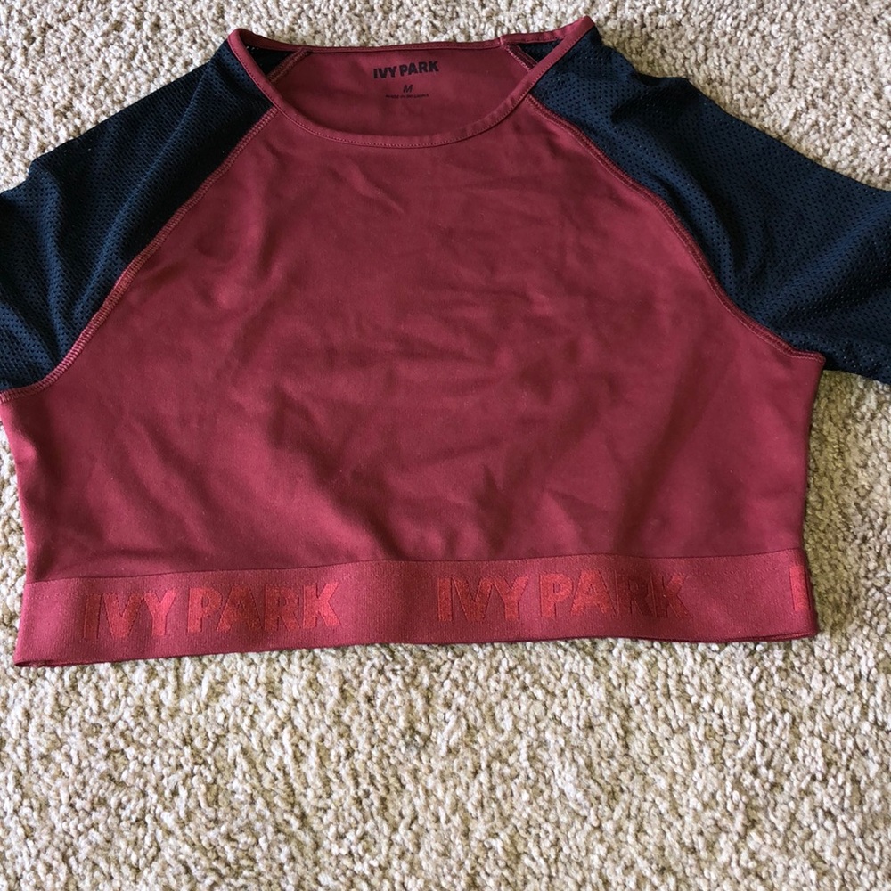 Ivy Park crop breathable crop top